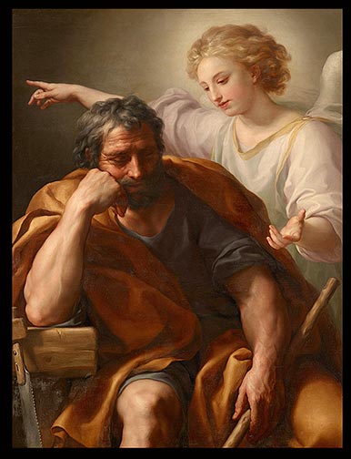 Anton Raphael Mengs - The Dream of St. Joseph Kunsthistorisches Museum blog about Joseph's character