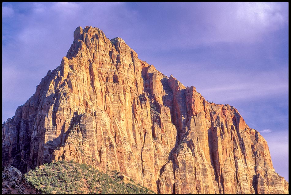 The rugged face of The Watchman Pea in Zion National Park, Utah and Ezekiel 33:6