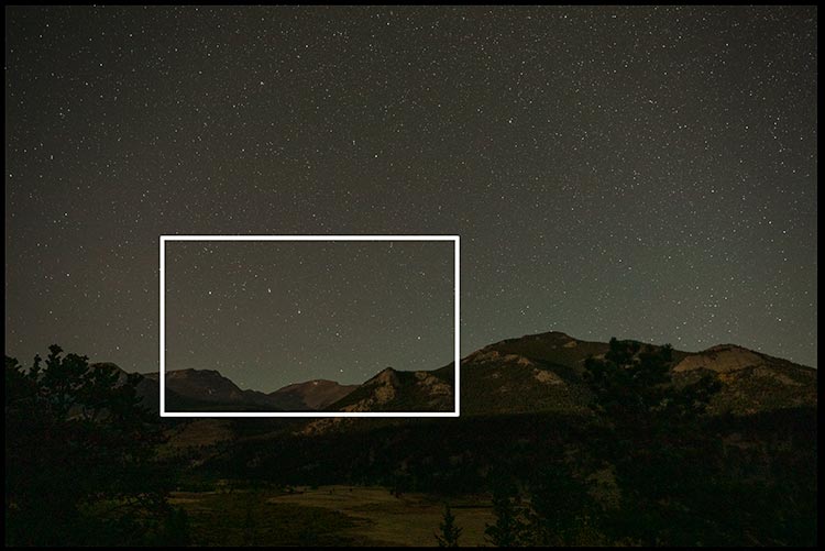 The Big Dipper above the Colorado Rockies in seen from Rocky Mountain National Park