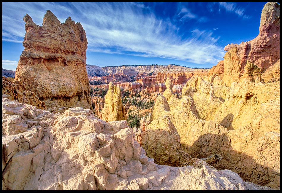 Desert hoodoo rock formations, Bryce Canyon National Park, Utah. Rock of Strength and Deliverance Psalm 71:3
