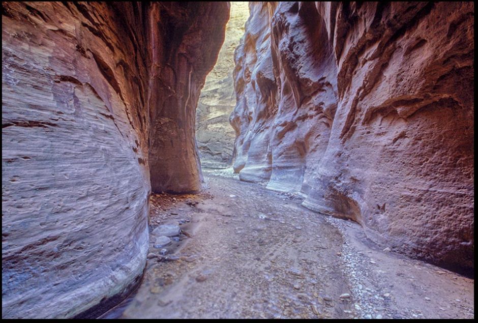Orderville Canyon, Zion National Park, Utah and John 14:5-6. I am the way the truth and the life